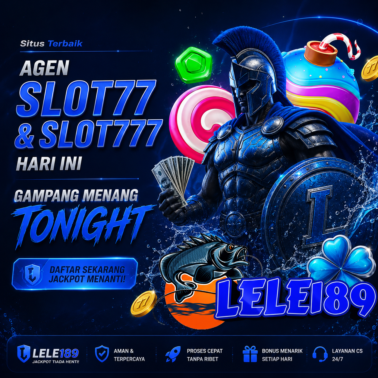 LELE189 | Situs Terbaik Agen Slot77 & Slot777 Hari Ini Gampang Menang Tonight image 1